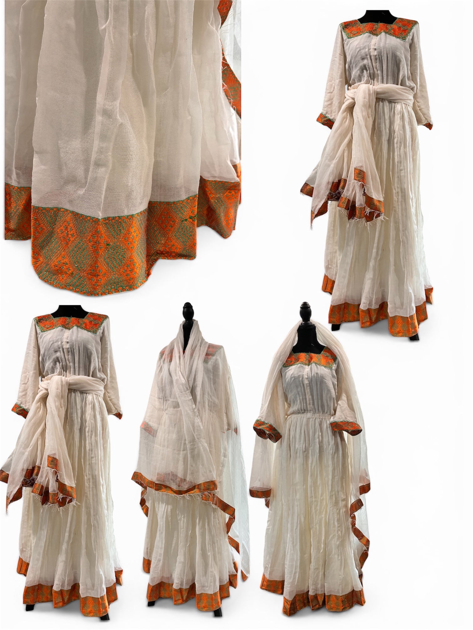 Ethiopian Traditional Handwoven Dress
