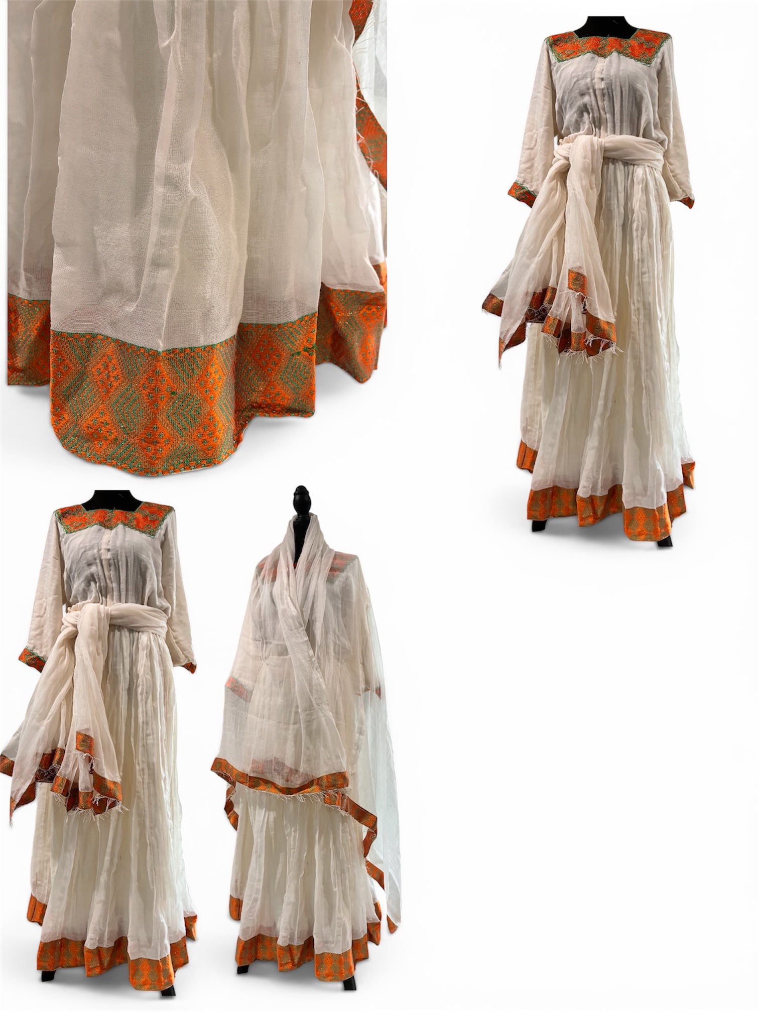 Ethiopian Traditional Handwoven Dress