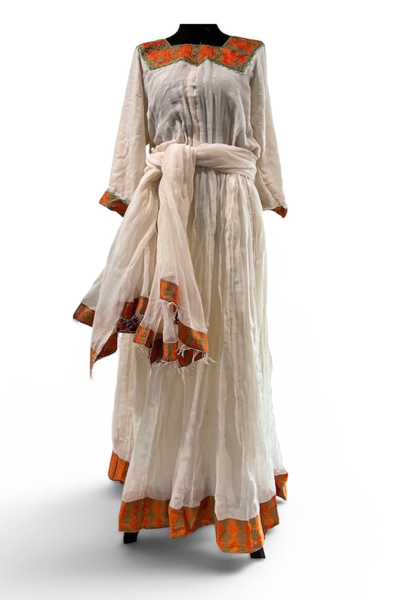 Ethiopian Traditional Handwoven Dress
