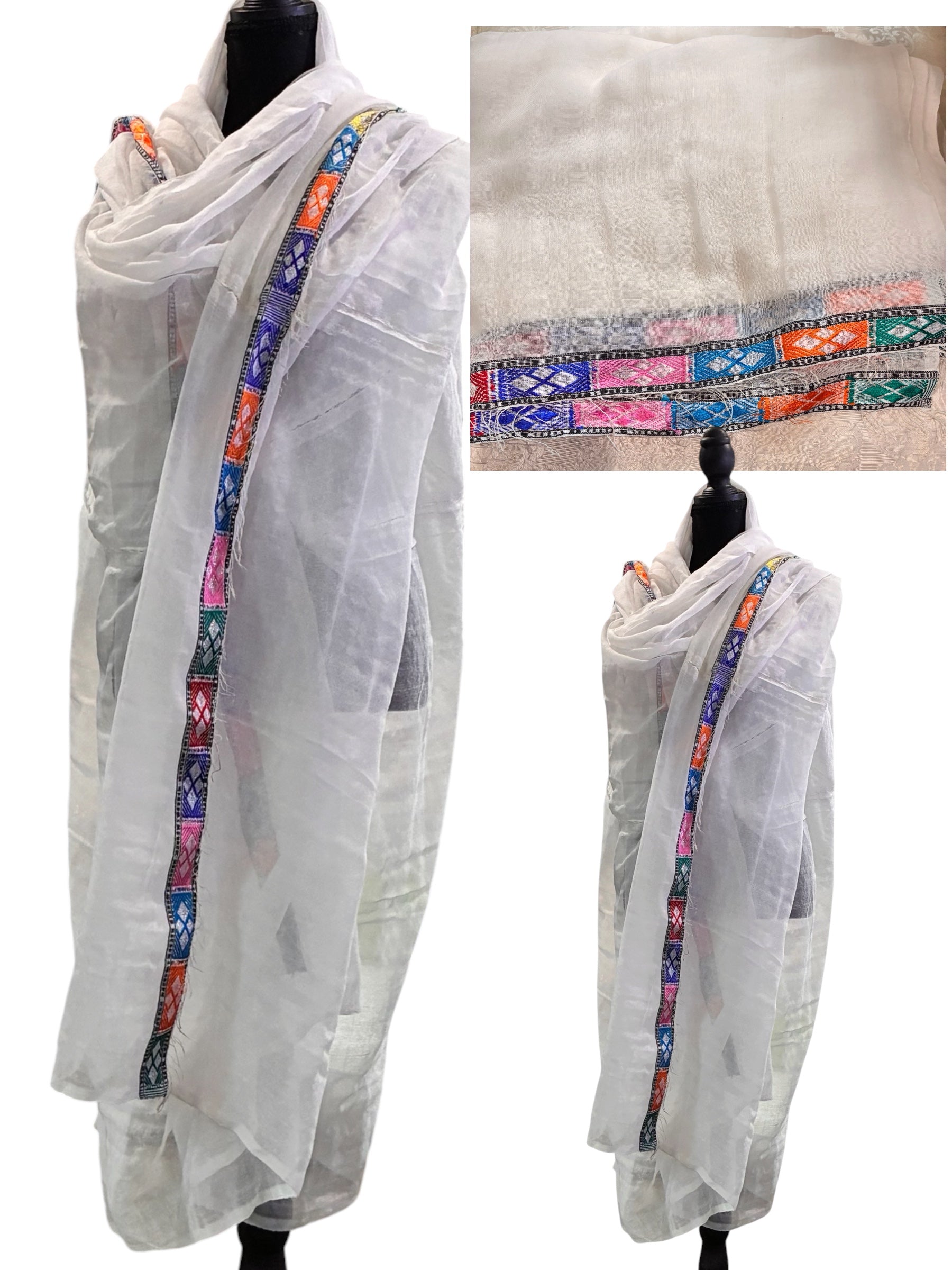 Ethiopian Traditional Handwoven scarf netela