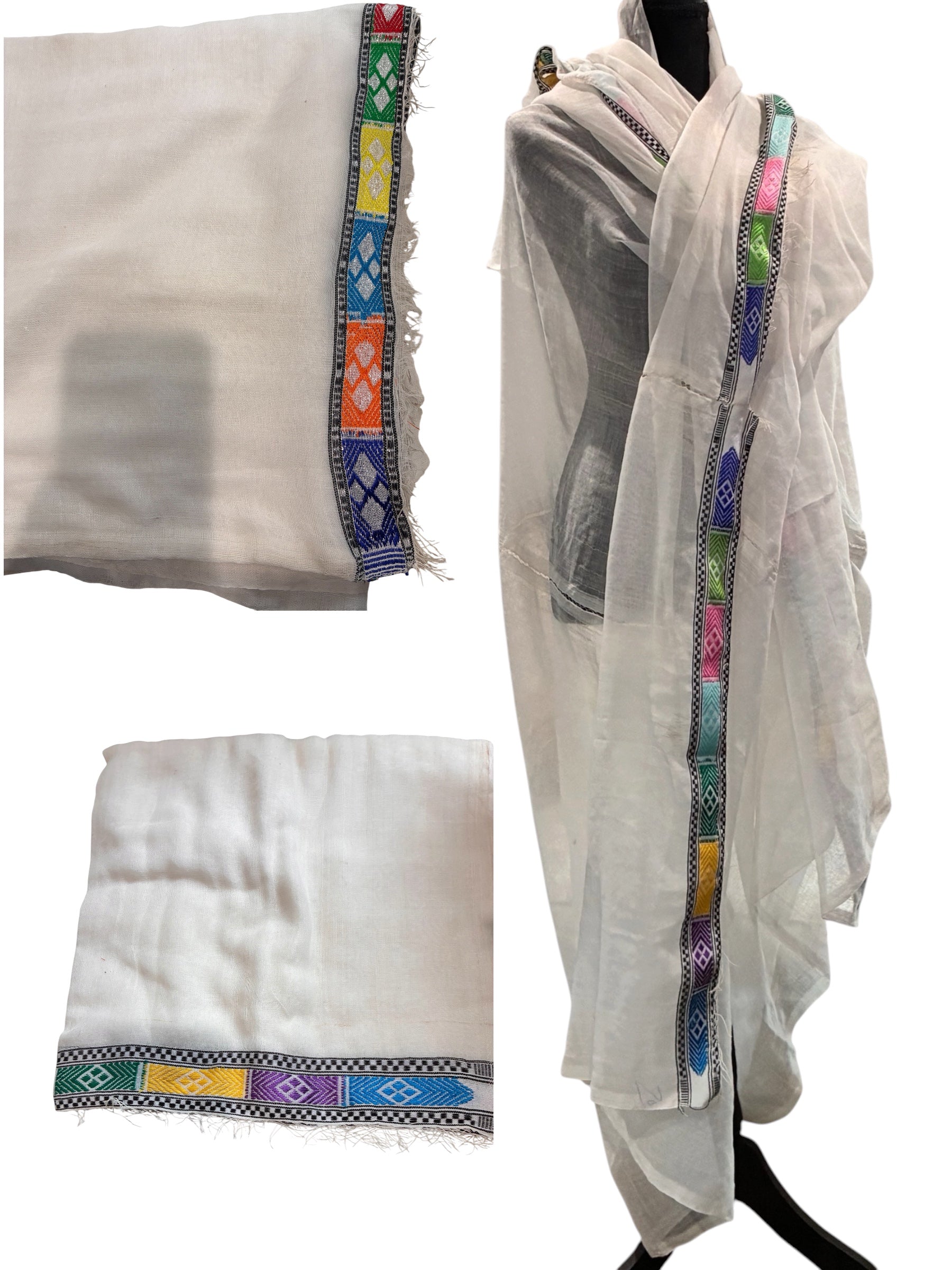 Ethiopian Traditional Handwoven scarf netela