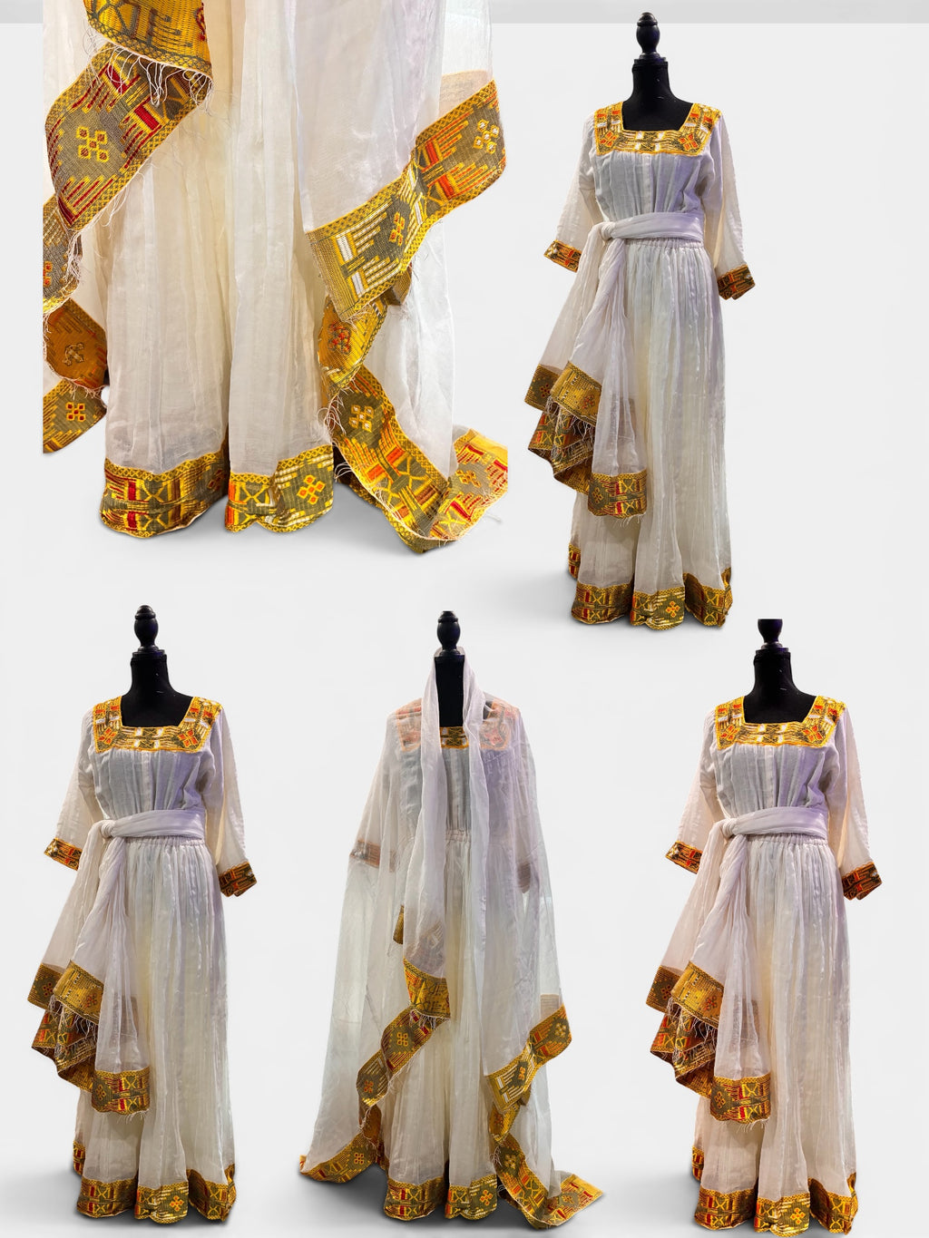 Ethiopian Traditional Handwoven Dress