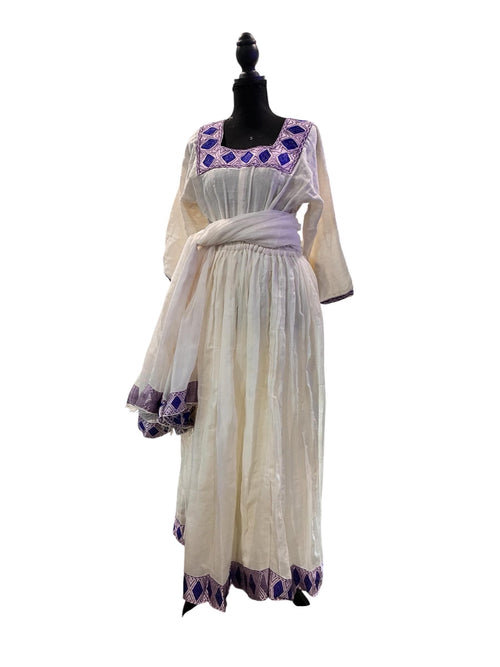 Ethiopian Traditional Handwoven Dress